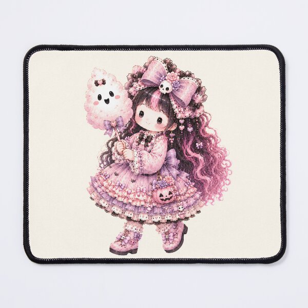Item preview, Kawaii Cotton Candy Ghost Princess | Coquette Pastel Goth Halloween Girl designed and sold by looplandger.