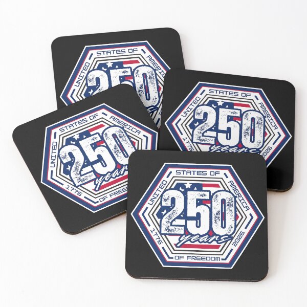 Item preview, 1776–2026 USA 250 Years of Freedom Patriotic Anniversary Hexagon Design designed and sold by GFamilyC.