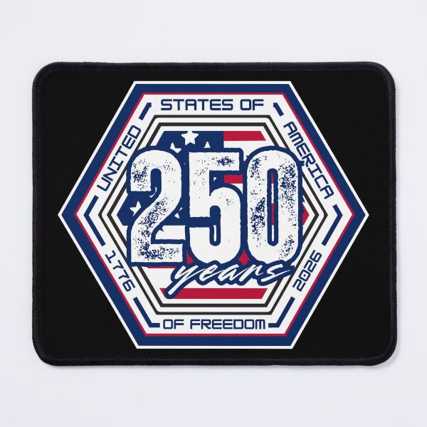Item preview, 1776–2026 USA 250 Years of Freedom Patriotic Anniversary Hexagon Design designed and sold by GFamilyC.
