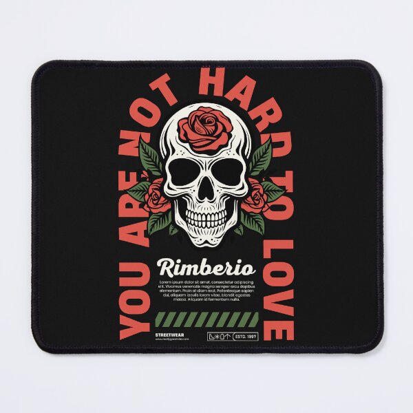 Item preview, You Are Not Hard to Love Skull Rose Vintage Retro designed and sold by GoGreenlove.