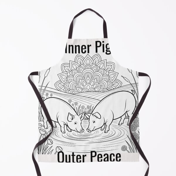 Item preview, Inner Pig. Outer Peace. Funny Pig Mandala Design designed and sold by Malaryk.
