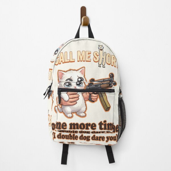 Item preview, Cute Cat With Gun Funny Short Meme designed and sold by RamyGallery.