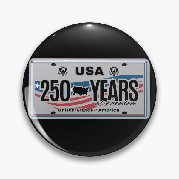 Item preview, USA 250 Years of Freedom License Plate Design — 1776 to 2026 Patriotic Anniversary designed and sold by GFamilyC.
