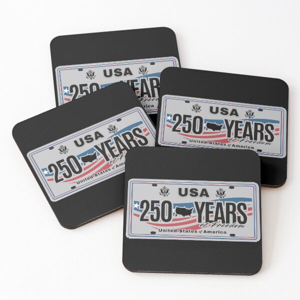 Item preview, USA 250 Years of Freedom License Plate Design — 1776 to 2026 Patriotic Anniversary designed and sold by GFamilyC.
