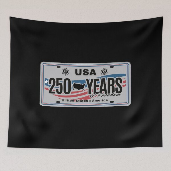 Item preview, USA 250 Years of Freedom License Plate Design — 1776 to 2026 Patriotic Anniversary designed and sold by GFamilyC.