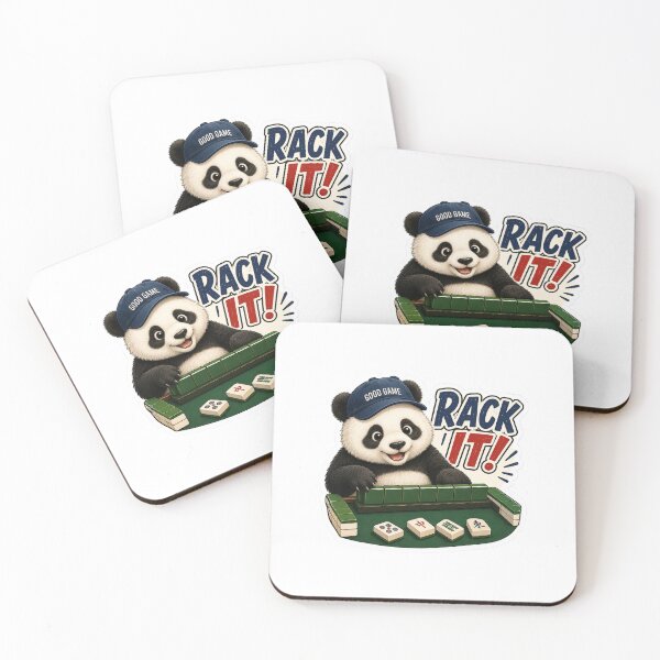 Item preview, mahjong rack it panda designed and sold by dangerraccoon.