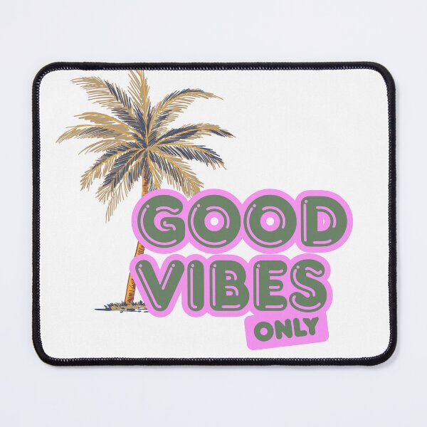 Item preview, Tropical Palm Tree Good Vibes Only Quote designed and sold by BarakahCrafts.