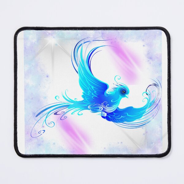 Item preview, Ethereal Blue Phoenix Magical Bird Art designed and sold by DidiDesignShop.