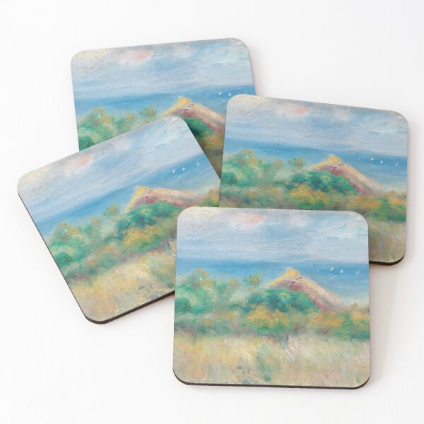 Item preview, Sunlit Coastal Landscape with Sailboats designed and sold by artofuniverse.