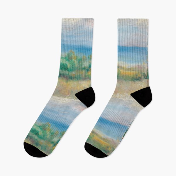 Item preview, Sunlit Coastal Landscape with Sailboats designed and sold by artofuniverse.