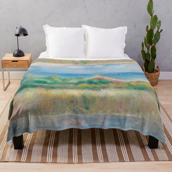 Item preview, Sunlit Coastal Landscape with Sailboats designed and sold by artofuniverse.