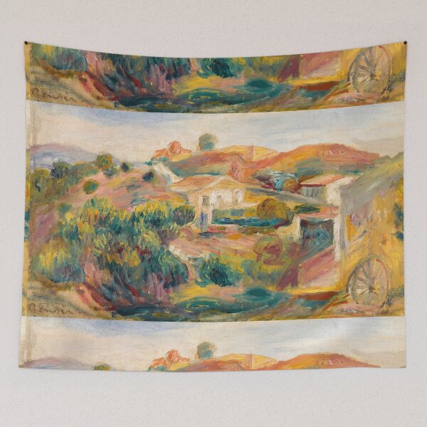 Item preview, Provençal Farmhouse Among Sunlit Hills designed and sold by artofuniverse.