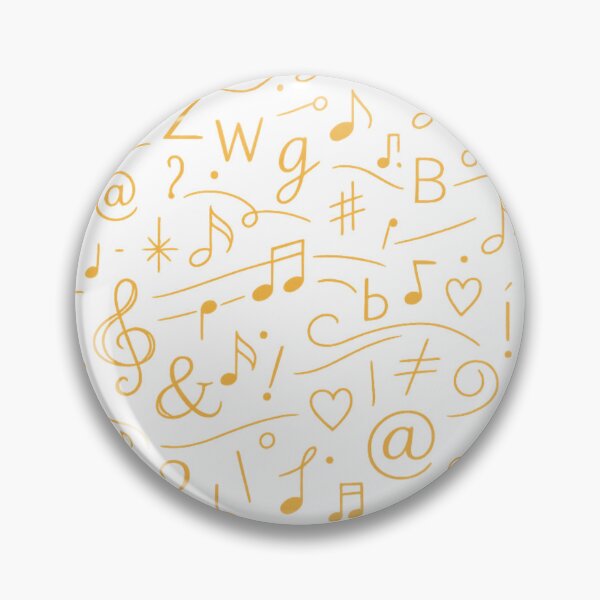 Item preview, Golden Abstract Music Symbols – Premium Minimal Line Art Design designed and sold by Joyfulfabric.