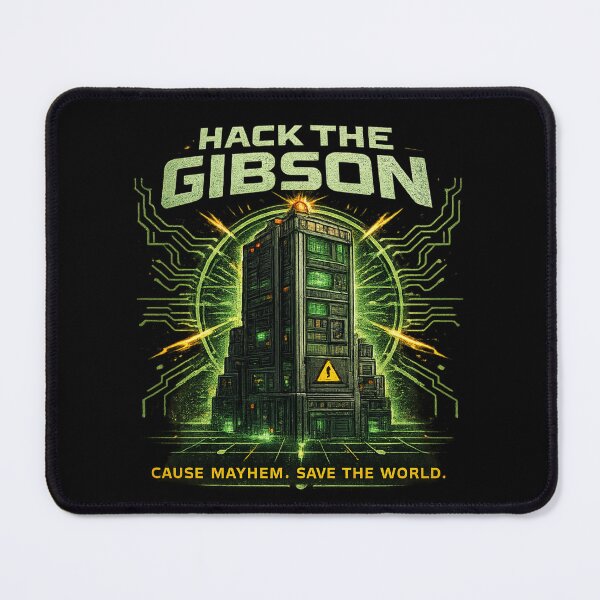 Item preview, Hack the Gibson 90s Cyberpunk Hacker Cult Classic Graphic T-Shirt designed and sold by CerealBoxInk.