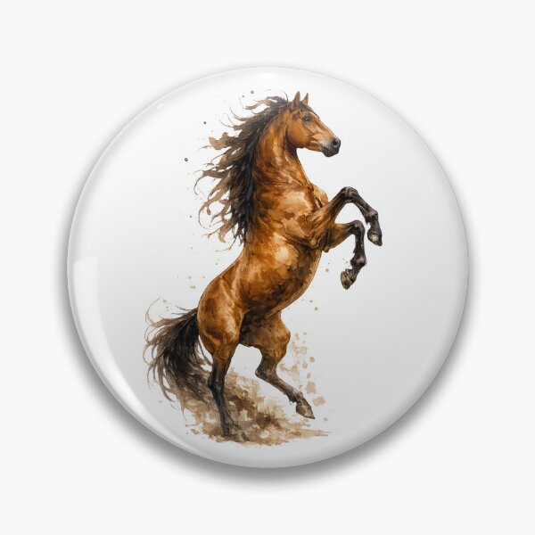 Item preview, Watercolor Rearing Horse designed and sold by OTSC.