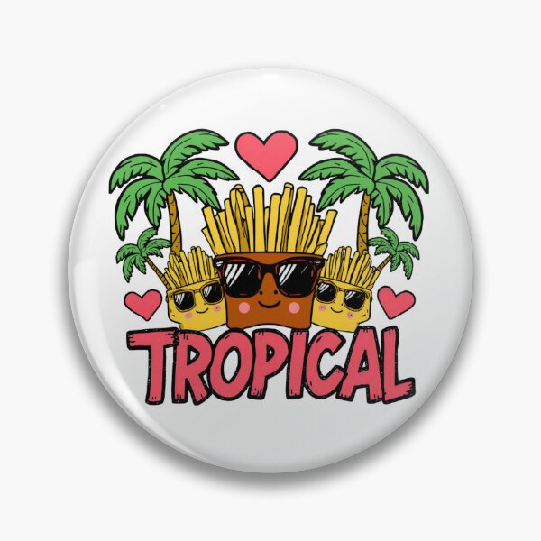 Item preview, Tropical French Fries Kawaii Design | Cute Summer Food Lover Graphic Tee designed and sold by Vvmd.