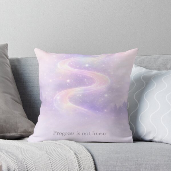 Item preview, Progress Is Not Linear Mental Health Therapy Print designed and sold by ArcanePrintsxo.