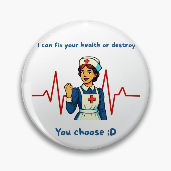 Item preview, Smiling nurse have your life in hands designed and sold by HappyDoodle11.