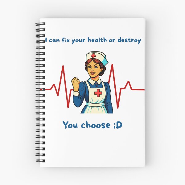 Artikelvorschau, Eine lächelnde Krankenschwester hat Ihr Leben in ihren Händen entworfen und verkauft von HappyDoodle11.