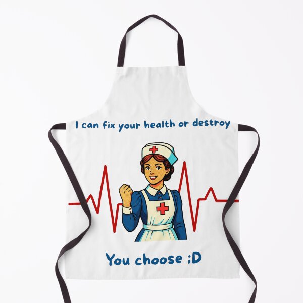 Item preview, Smiling nurse have your life in hands designed and sold by HappyDoodle11.