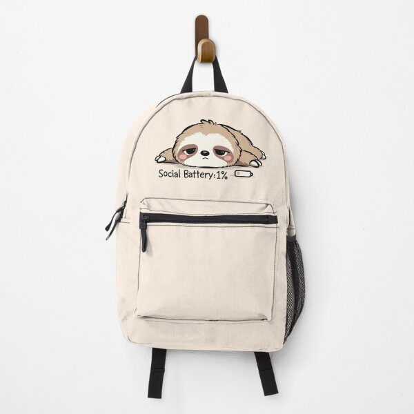 Item preview, Social Battery 1% Sloth | Cute Introvert Sloth | Funny Social Battery Meme designed and sold by Kutiefy-shop.