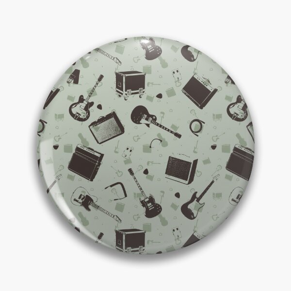 Item preview, Gig Day | Cafe Roasterie Vintage Guitar and Amp Seamless Pattern designed and sold by Analog Threads & Goods.