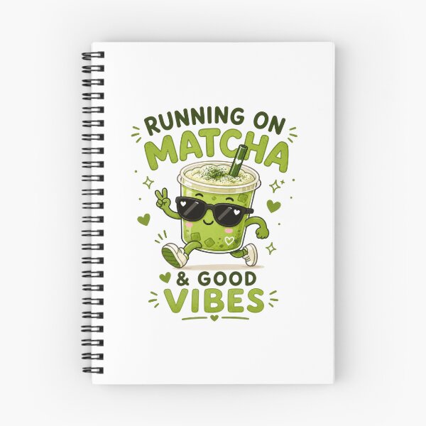 Item preview, Running on Matcha and Good Vibes Funny Matcha Lover Gift designed and sold by INVITOARTE.