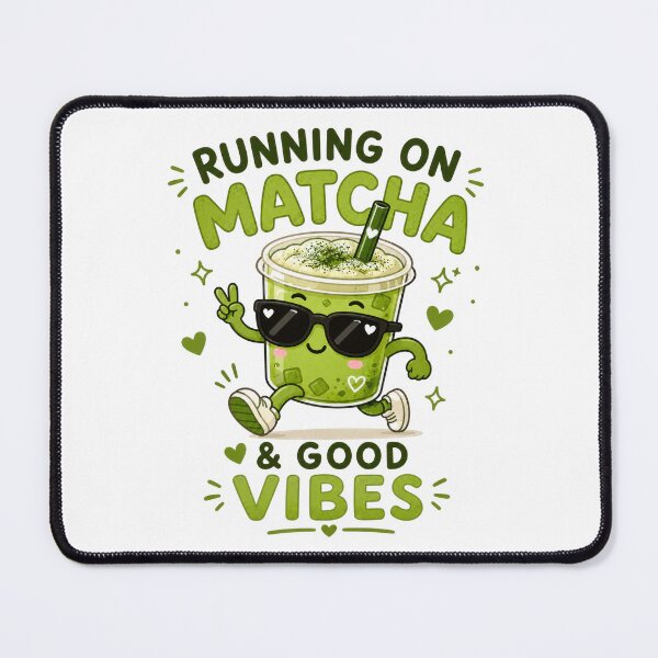 Item preview, Running on Matcha and Good Vibes Funny Matcha Lover Gift designed and sold by INVITOARTE.
