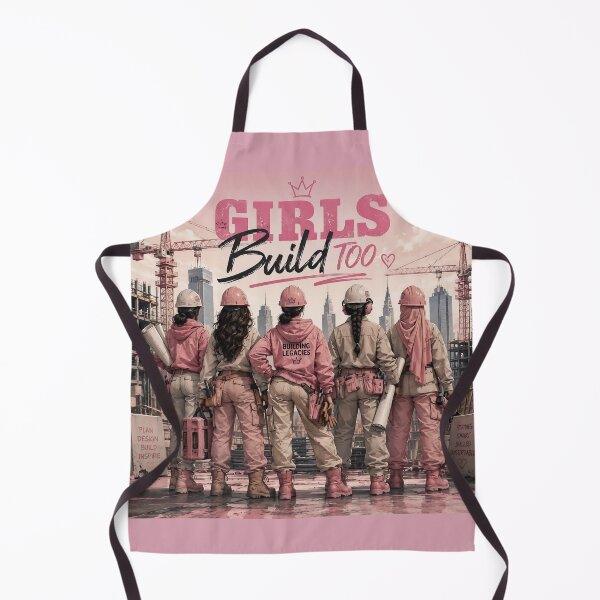 Item preview, Girls Build Too Construction Queen Shirt | Women in Construction Graphic Tee | Female Builder Pink Workwear Design designed and sold by BelievingCreates.
