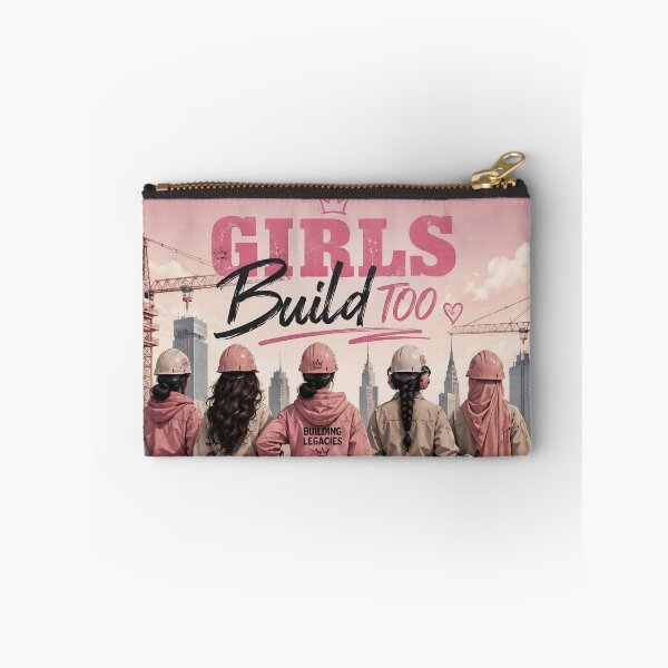 Item preview, Girls Build Too Construction Queen Shirt | Women in Construction Graphic Tee | Female Builder Pink Workwear Design designed and sold by BelievingCreate.