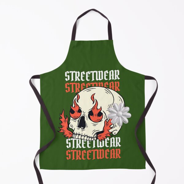 Item preview, Skull On Fire Streetwear Y2K Metallic Flower Graphic designed and sold by GoGreenlove.