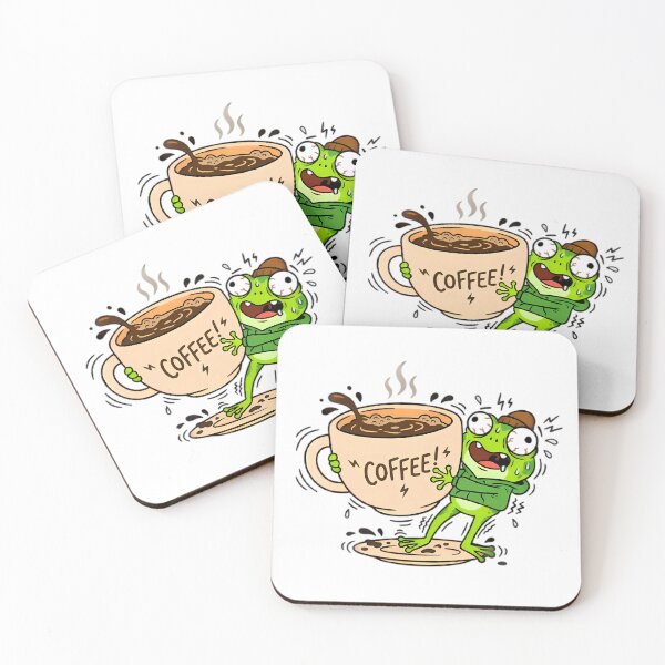 Item preview, Crazy Frog Hugging Giant Coffee Cup Screaming designed and sold by Linework Studio.
