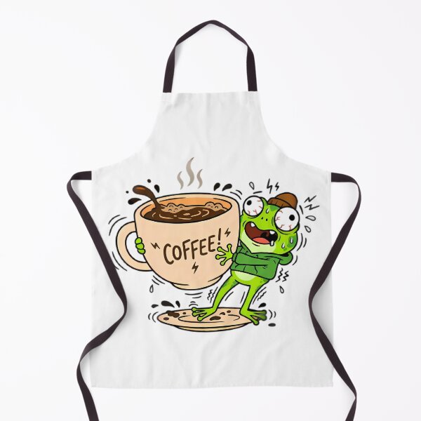Item preview, Crazy Frog Hugging Giant Coffee Cup Screaming designed and sold by Linework Studio.