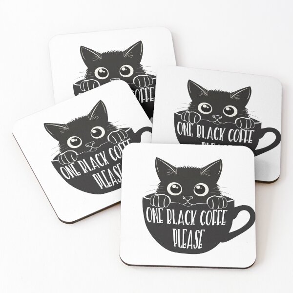 Item preview, Black Cat in Mug Coffee Lover designed and sold by Pinecone Place.