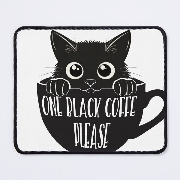 Item preview, Black Cat in Mug Coffee Lover designed and sold by Pinecone Place.