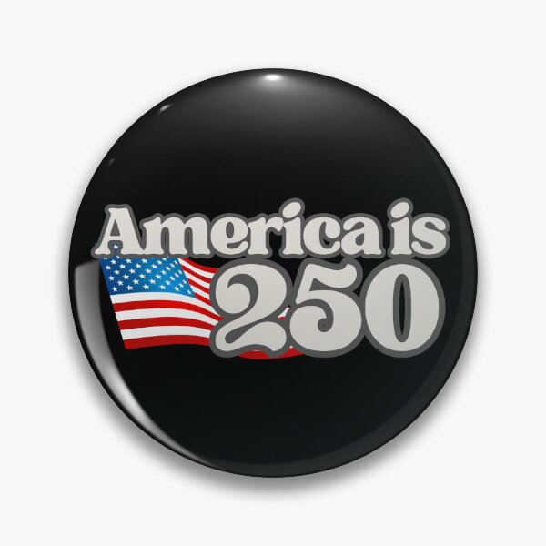Item preview, America Is 250 Waving USA Flag Design — Patriotic 250th Anniversary Celebration Graphic designed and sold by GFamilyC.