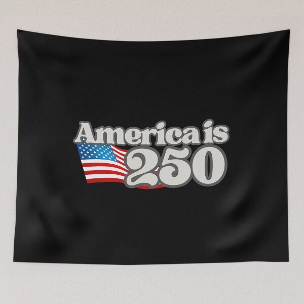 Item preview, America Is 250 Waving USA Flag Design — Patriotic 250th Anniversary Celebration Graphic designed and sold by GFamilyC.