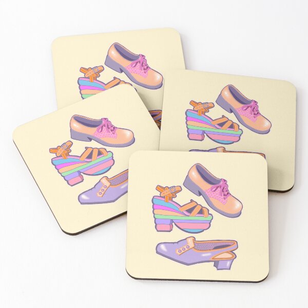 Item preview, Cute Vintage Shoe trio from the 1960s and 70s designed and sold by MsBrillMakes.