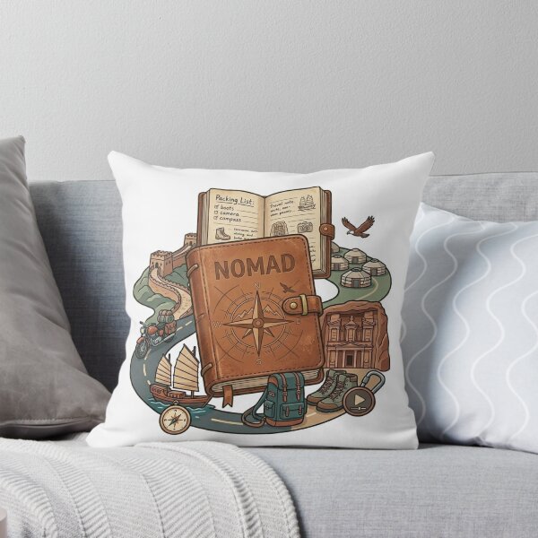 Item preview, Nomad Travel Journal Sticker - World Explorer Wanderlust Adventure designed and sold by venus-st.