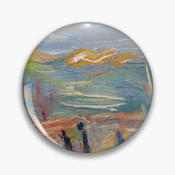 Item preview, Sunlit Mediterranean Coast With Cypress designed and sold by artofuniverse.
