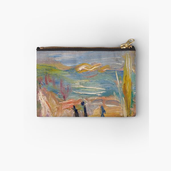 Item preview, Sunlit Mediterranean Coast With Cypress designed and sold by artofuniverse.