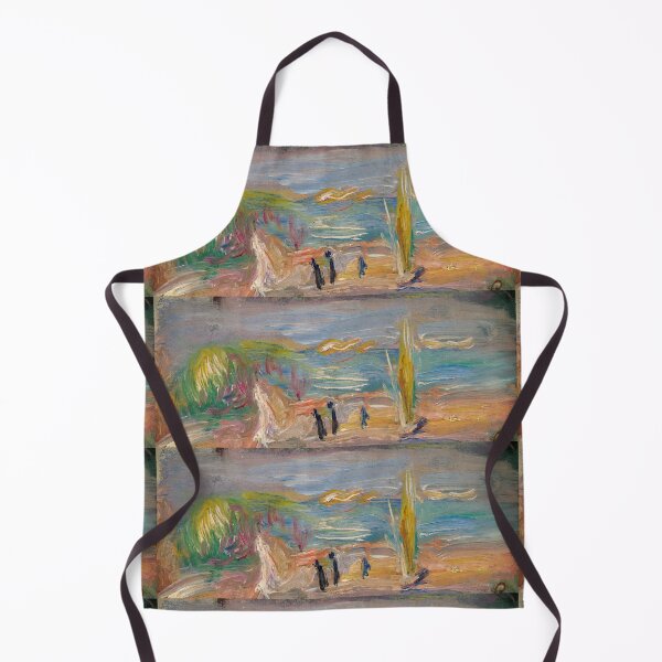 Item preview, Sunlit Mediterranean Coast With Cypress designed and sold by artofuniverse.