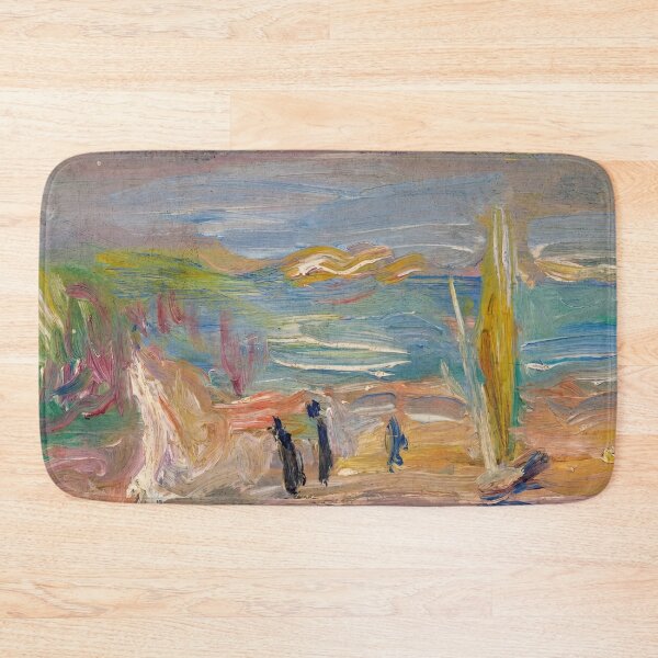 Item preview, Sunlit Mediterranean Coast With Cypress designed and sold by artofuniverse.