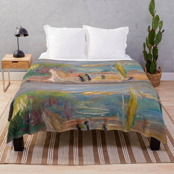 Item preview, Sunlit Mediterranean Coast With Cypress designed and sold by artofuniverse.