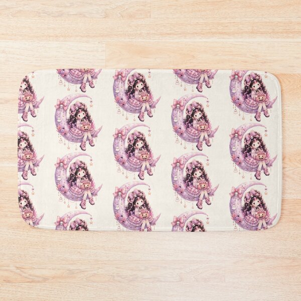 Item preview, Coquette Moon Princess | Kawaii Pastel Goth Halloween Crescent Moon Girl designed and sold by looplandger.