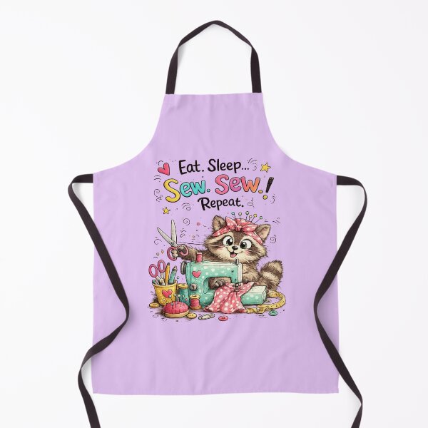 Item preview, Eat Sleep Sew Sew Repeat Funny Sewing Lover Design | Seamstress Gift designed and sold by EverStitchStudio ★★★★★.