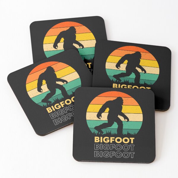 Item preview, Rainbow Bigfoot Circle Logo - Colorful Sasquatch Retro Design designed and sold by GoGreenlove.