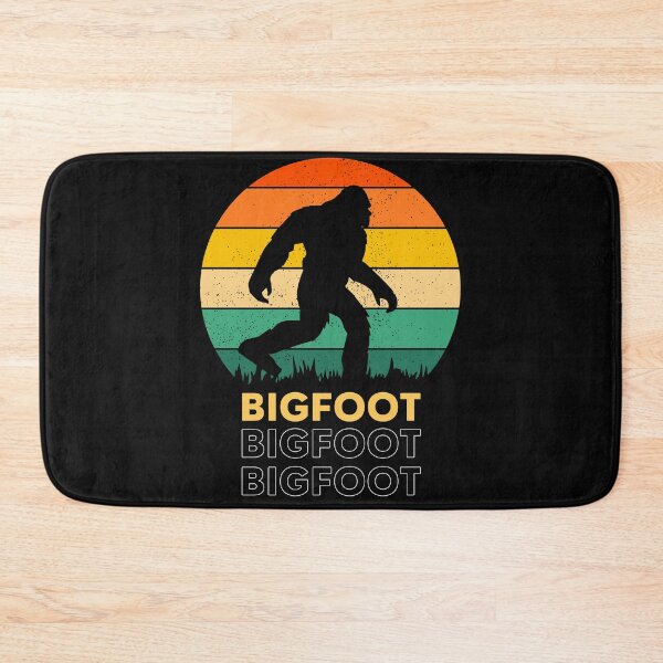 Item preview, Rainbow Bigfoot Circle Logo - Colorful Sasquatch Retro Design designed and sold by GoGreenlove.