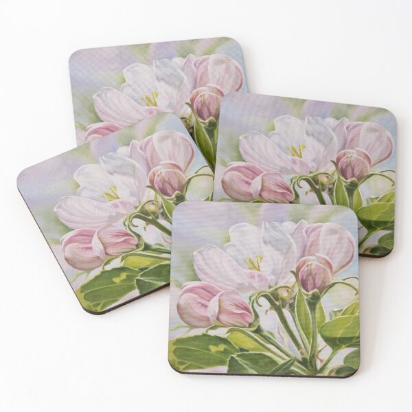 Item preview, Ascent - apple blossom floral painting designed and sold by Emily Bickell.