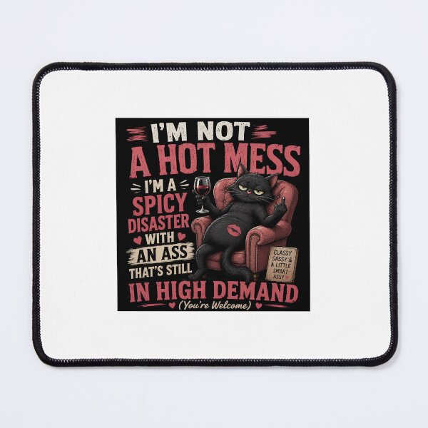 Item preview, Hot Mess Cat Humour Design designed and sold by SamJane23.